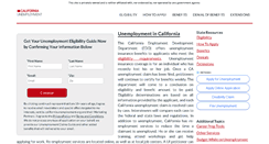 Desktop Screenshot of californiaunemployment.org